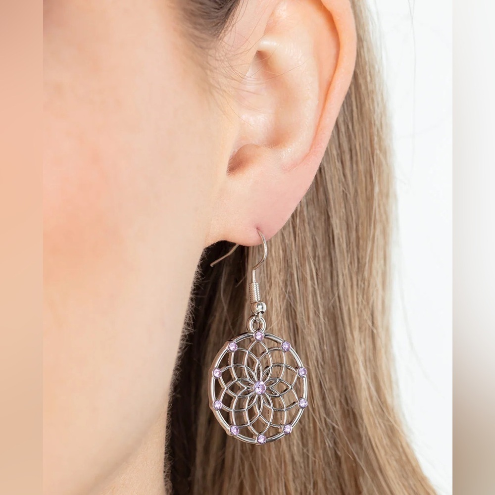 Springtime Salutations - purple - Paparazzi earrings